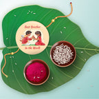 Indianvibez Best Brother in the World Metal Rakhi with Fridge Magnet - Kids Rakhi | Grocsy