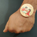 Indianvibez Best Brother in the World Metal Rakhi with Fridge Magnet - Kids Rakhi | Grocsy