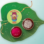 Indianvibez Bhukkad Bhai Metal Rakhi with Fridge Magnet - Kids Rakhi | Grocsy