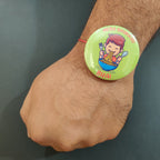 Indianvibez Bhukkad Bhai Metal Rakhi with Fridge Magnet - Kids Rakhi | Grocsy