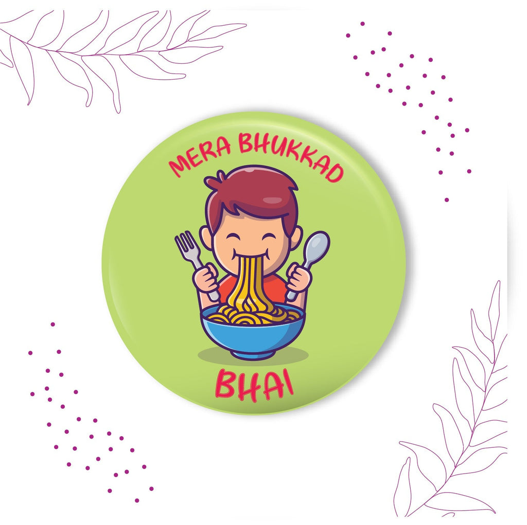 Indianvibez Bhukkad Bhai Metal Rakhi with Fridge Magnet - Kids Rakhi | Grocsy