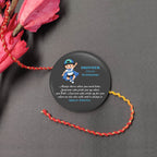 Indianvibez Brother is Superhero Metal Rakhi with Fridge Magnet - Kids Rakhi | Grocsy
