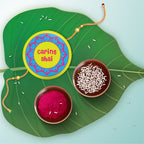 Indianvibez Caring Bhai Metal Rakhi with Fridge Magnet - Kids Rakhi | Grocsy