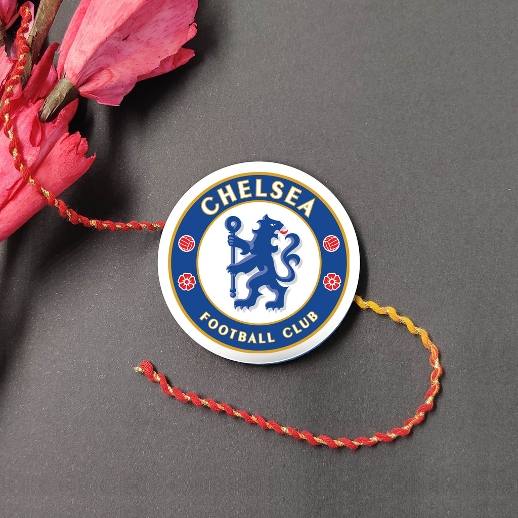 Indianvibez Chelsea Metal Rakhi with Fridge Magnet - Kids Rakhi | Grocsy