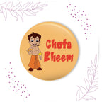 Indianvibez Chota Bheem Metal Rakhi with Fridge Magnet - Kids Rakhi | Grocsy