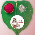 Indianvibez Cool Bhabhi Metal Rakhi/Lumba with Fridge Magnet - Kids Rakhi | Grocsy