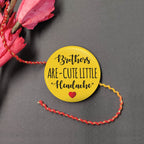 Indianvibez Brothers are Cute Little Headache Metal Rakhi with Fridge Magnet - Kids Rakhi | Grocsy