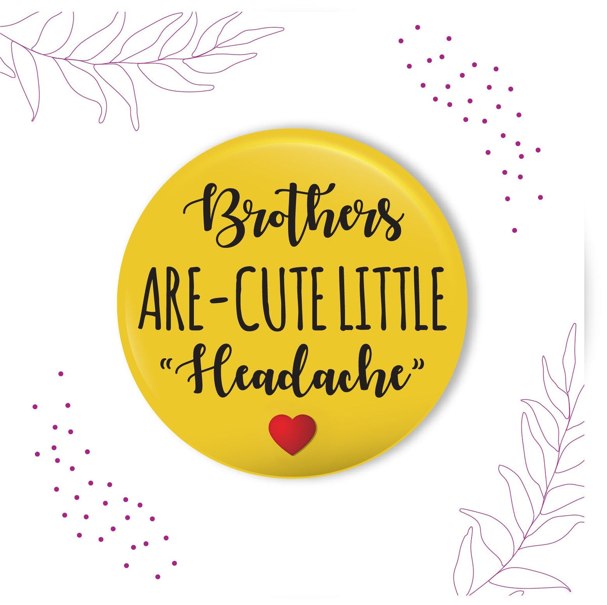 Indianvibez Brothers are Cute Little Headache Metal Rakhi with Fridge Magnet - Kids Rakhi | Grocsy