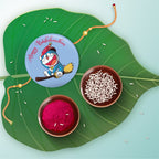 Indianvibez Doraemon Metal Rakhi with Fridge Magnet - Kids Rakhi | Grocsy