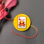 Indianvibez King Bhai Metal Rakhi with Fridge Magnet - Kids Rakhi | Grocsy