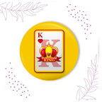 Indianvibez King Bhai Metal Rakhi with Fridge Magnet - Kids Rakhi | Grocsy