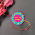 Indianvibez Maa Da Ladla Metal Rakhi with Fridge Magnet - Kids Rakhi | Grocsy