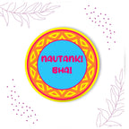 Indianvibez Nautanki Bhai Metal Rakhi with Fridge Magnet - Kids Rakhi | Grocsy
