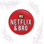 Indianvibez Netflix & Bro Metal Rakhi with Fridge Magnet - Kids Rakhi | Grocsy