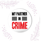 Indianvibez Partner in Crime Metal Rakhi with Fridge Magnet - Kids Rakhi | Grocsy