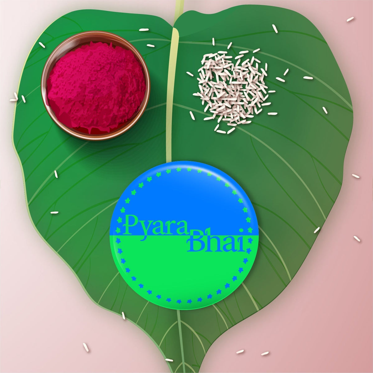 Indianvibez Pyara Bhai Metal Rakhi with Fridge Magnet - Kids Rakhi | Grocsy