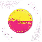 Indianvibez Pyari Bhabhi Metal Rakhi/Lumba with Fridge Magnet - Kids Rakhi | Grocsy
