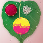 Indianvibez Pyari Bhabhi Metal Rakhi/Lumba with Fridge Magnet - Kids Rakhi | Grocsy