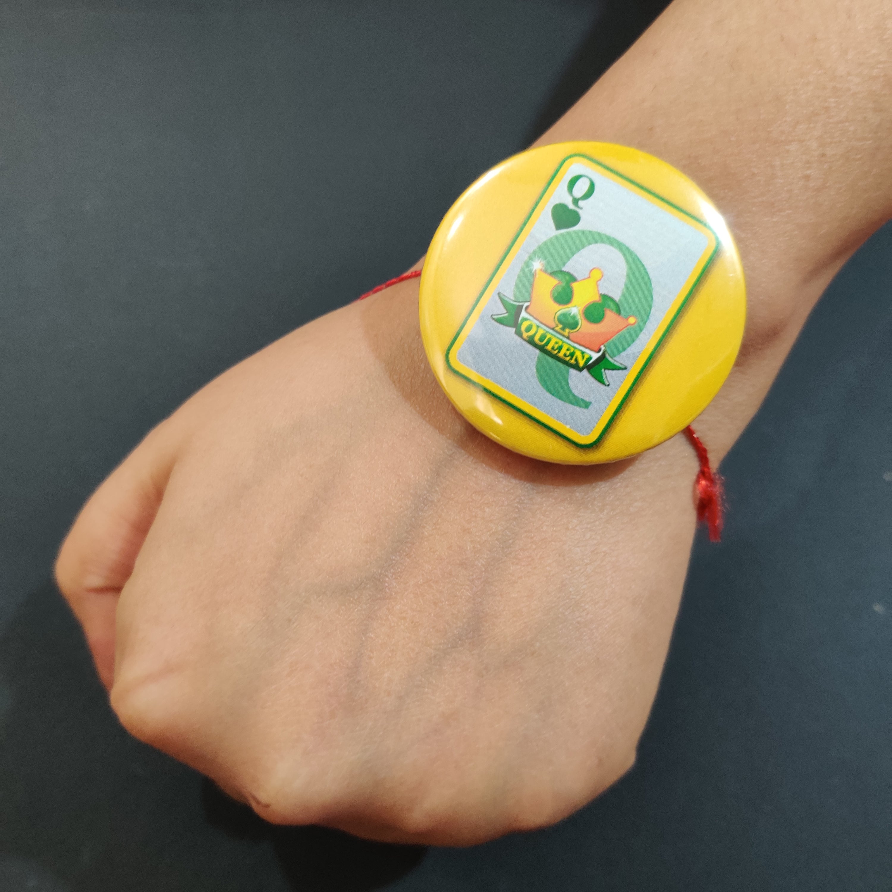 Indianvibez Queen Metal Rakhi/Lumba with Fridge Magnet - Kids Rakhi | Grocsy