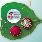 Indianvibez Superhero Metal Rakhi with Fridge Magnet - Kids Rakhi | Grocsy