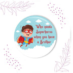 Indianvibez Superhero Metal Rakhi with Fridge Magnet - Kids Rakhi | Grocsy