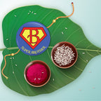 Indianvibez Super Brother Metal Rakhi with Fridge Magnet - Kids Rakhi | Grocsy