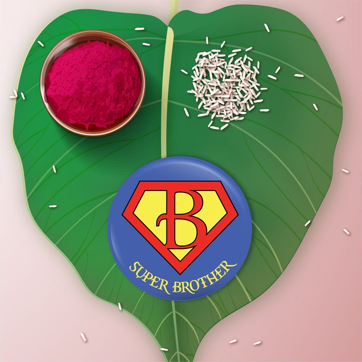 Indianvibez Super Brother Metal Rakhi with Fridge Magnet - Kids Rakhi | Grocsy