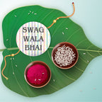 Indianvibez Swag Wala Bhai Metal Rakhi with Fridge Magnet - Kids Rakhi | Grocsy