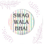 Indianvibez Swag Wala Bhai Metal Rakhi with Fridge Magnet - Kids Rakhi | Grocsy