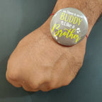 Indianvibez There is no Buddy Like Brother Metal Rakhi with Fridge Magnet - Kids Rakhi | Grocsy