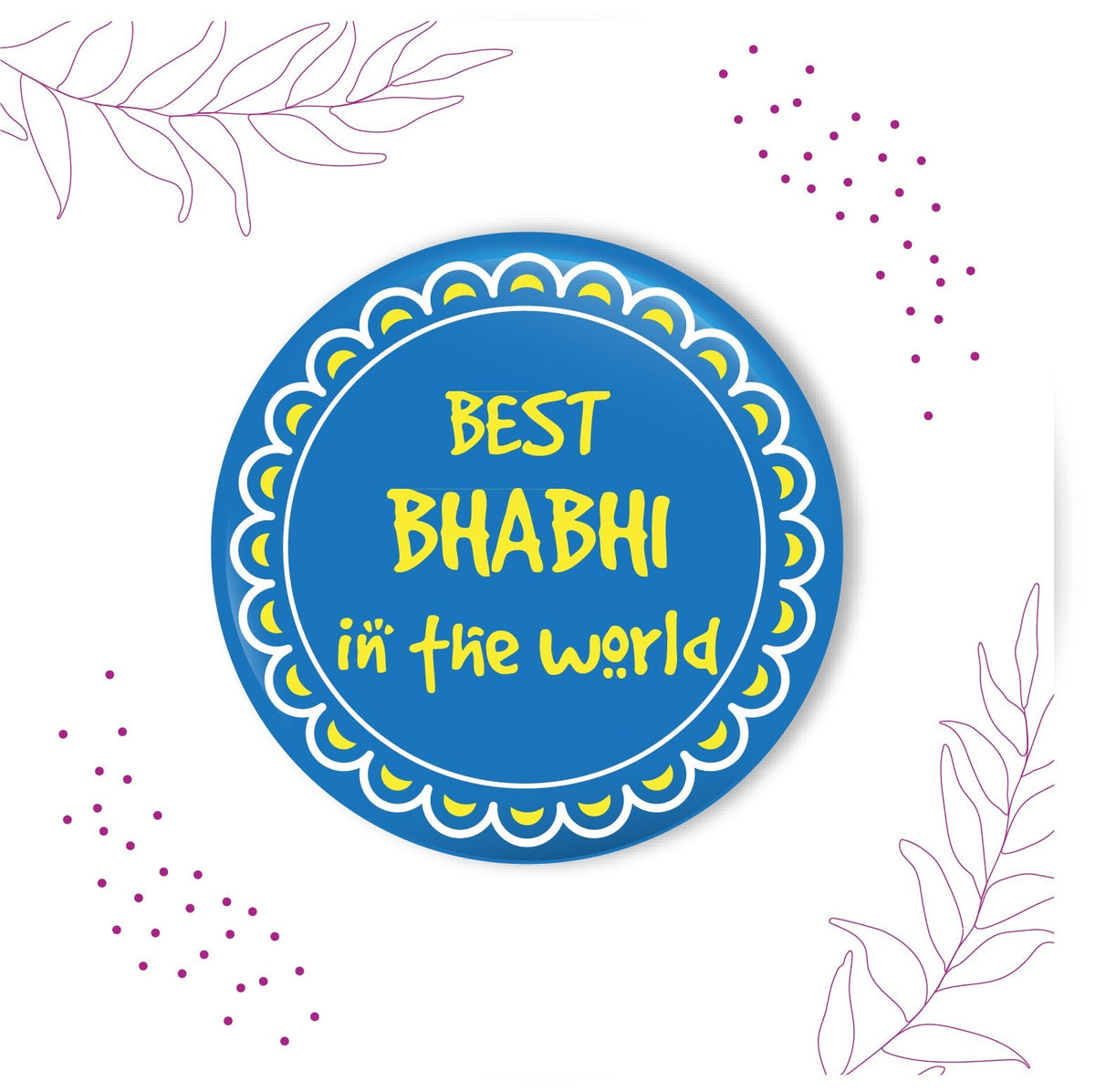 Indianvibez Super Bhaiya Wooden Rakhi, Superman Rakhi for Brother - Kids Rakhi | Grocsy