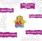 Indianvibez Barbie Wooden Rakhi - Kids Rakhi | Grocsy