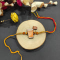 Indianvibez Chai Lover Wooden Rakhi, Food Rakhi for Tea Lover Brother - Kids Rakhi | Grocsy