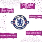 Indianvibez Chelsea Wooden Rakhi, Football Rakhi for Brother - Kids Rakhi | Grocsy