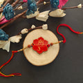 Indianvibez Lord Ganesha Wooden Rakhi, God Religious Spiritual Rakhi - Kids Rakhi | Grocsy