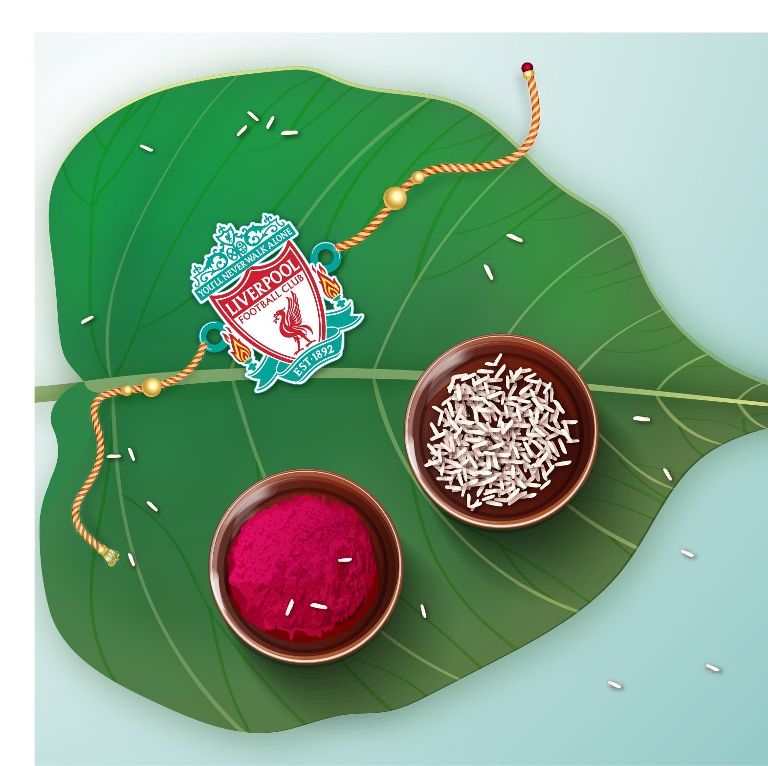 Indianvibez Liverpool Wooden Rakhi, Football Rakhi for Brother - Kids Rakhi | Grocsy