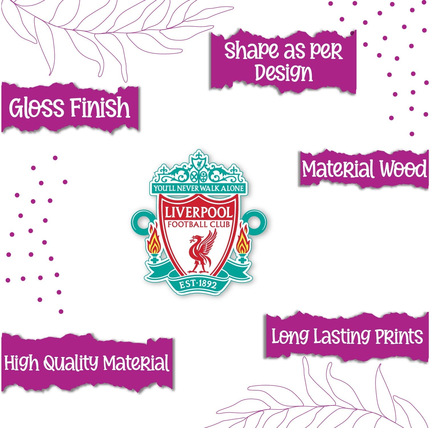 Indianvibez Liverpool Wooden Rakhi, Football Rakhi for Brother - Kids Rakhi | Grocsy