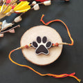 Indianvibez Dog Paw Wooden Rakhi, Cute Pet Animal Themed Rakhi for Brother - Kids Rakhi | Grocsy