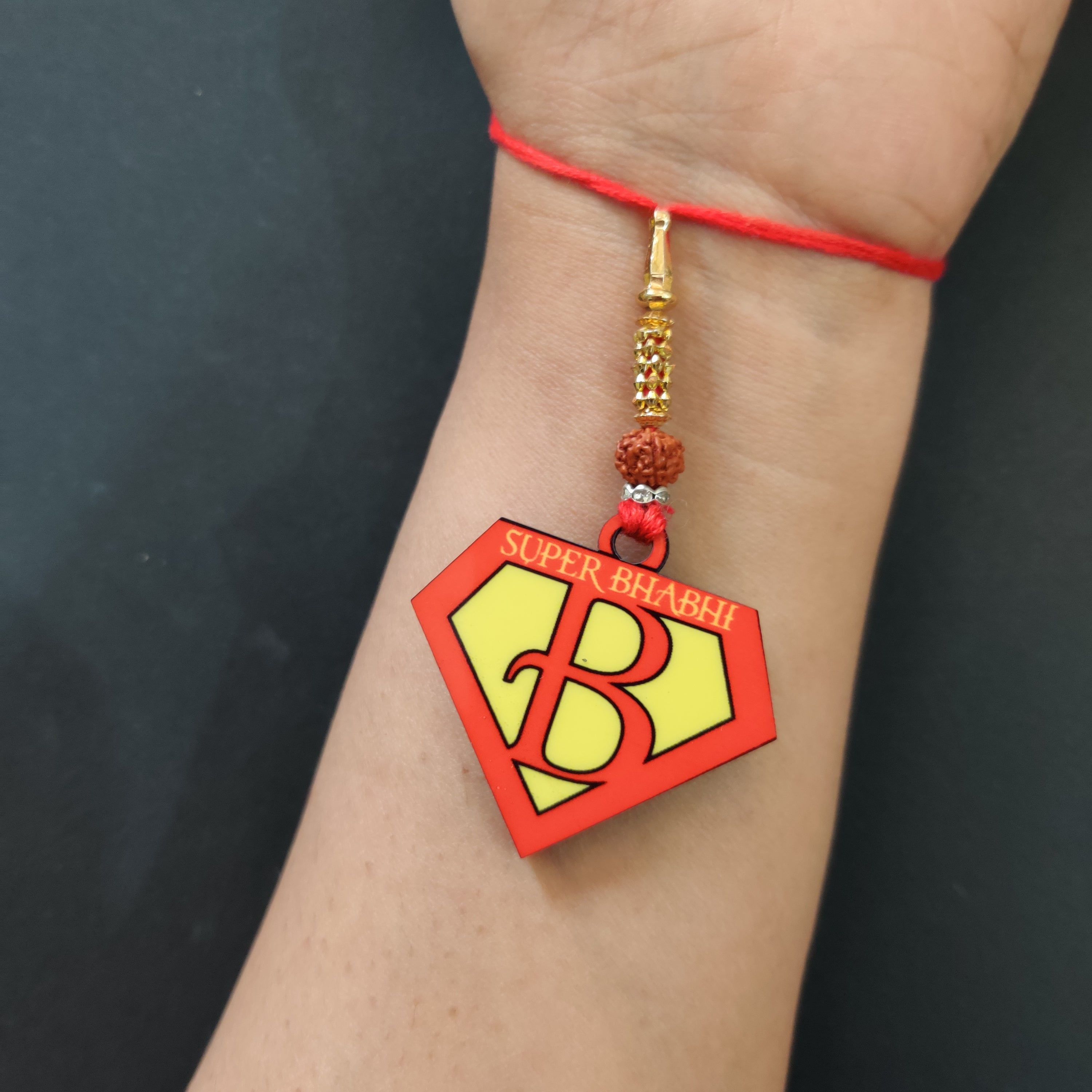 Indianvibez Coffee Wooden Rakhi, Foodie Rakhi for Coffee Lover Brother - Kids Rakhi | Grocsy