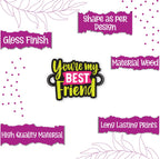 Indianvibez You are my best Friend Wooden Rakhi, Rakhi for Brother India - Kids Rakhi | Grocsy