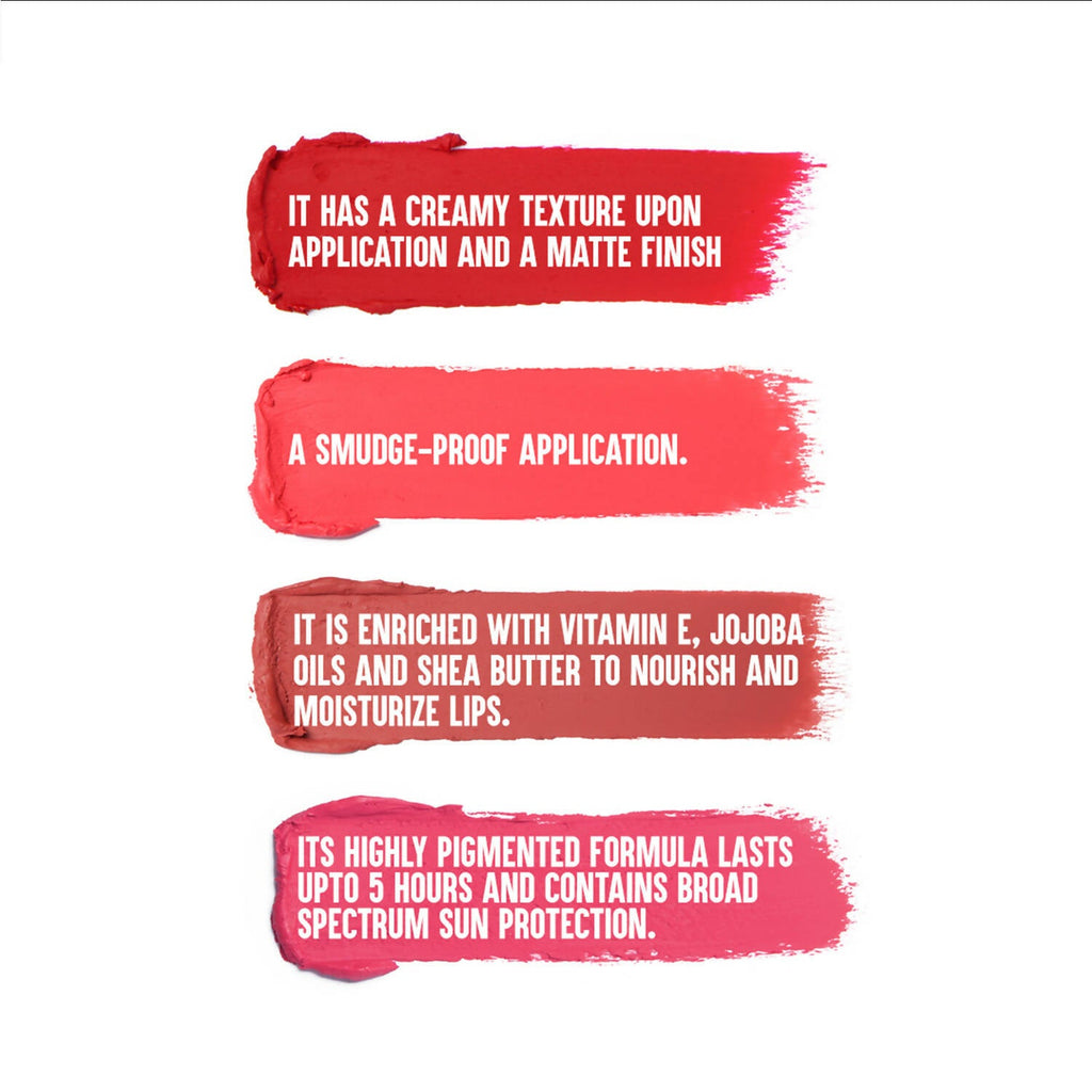 Colorbar Velvet Matte Lipstick Luv Me- 3. | Grocsy
