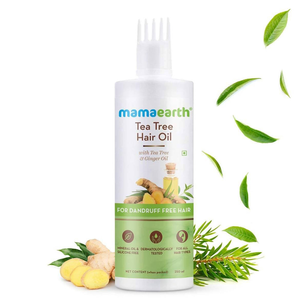 Mamaearth Tea Tree Hair Oil For Dandruff Free Hair | Grocsy