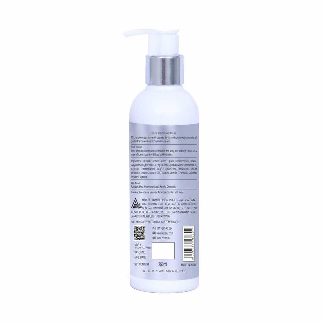 Hi9 Goats Milk Shower Cream | Grocsy