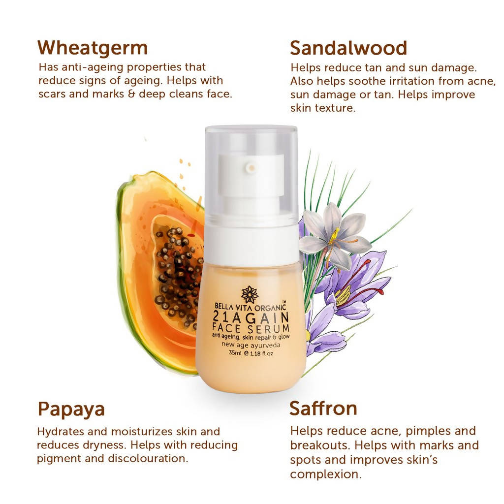 Bella Vita Organic 21 Again Face Serum | Grocsy