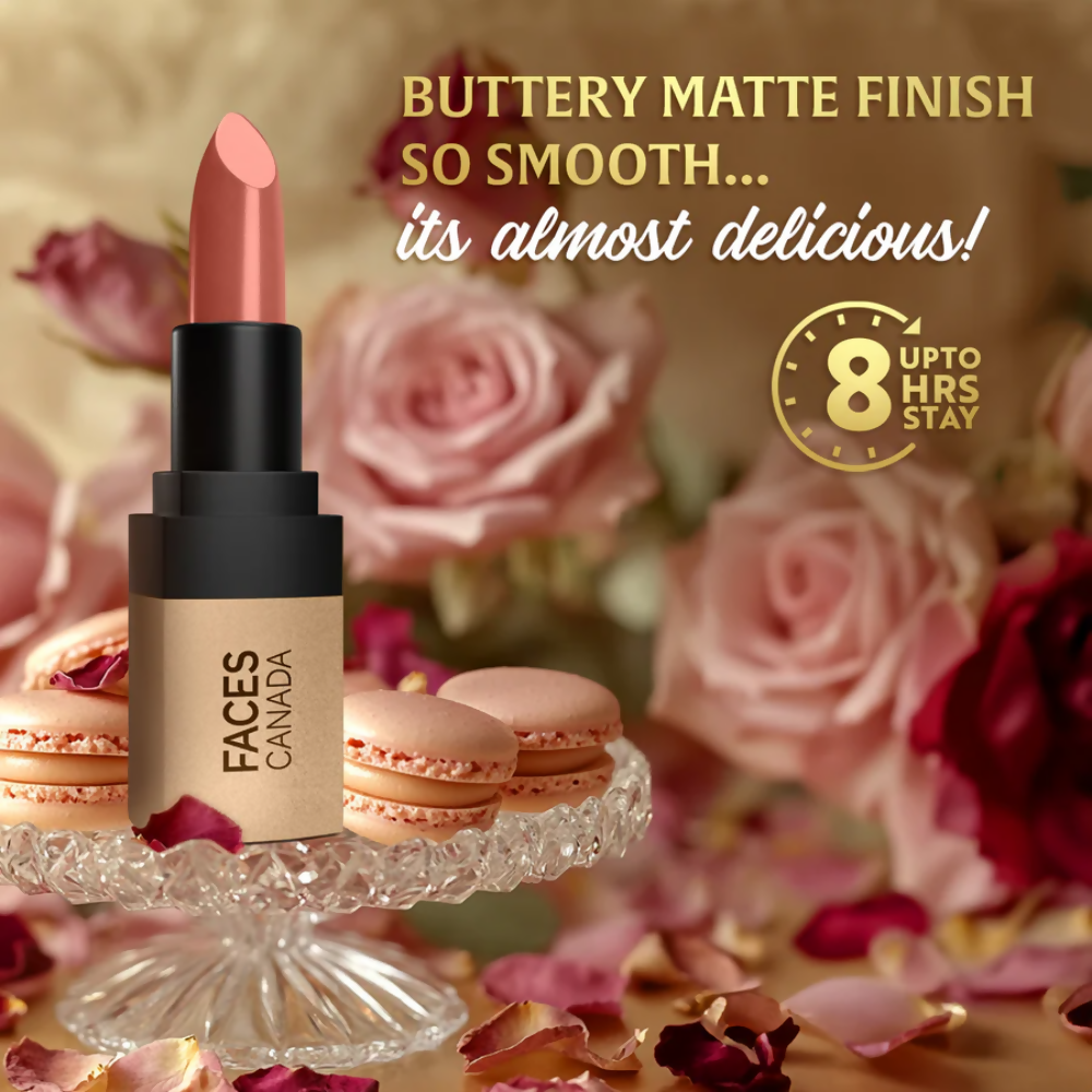 Faces Canada Comfy Matte Velvet Touch Lipstick - Rose Macaron 09 | Grocsy