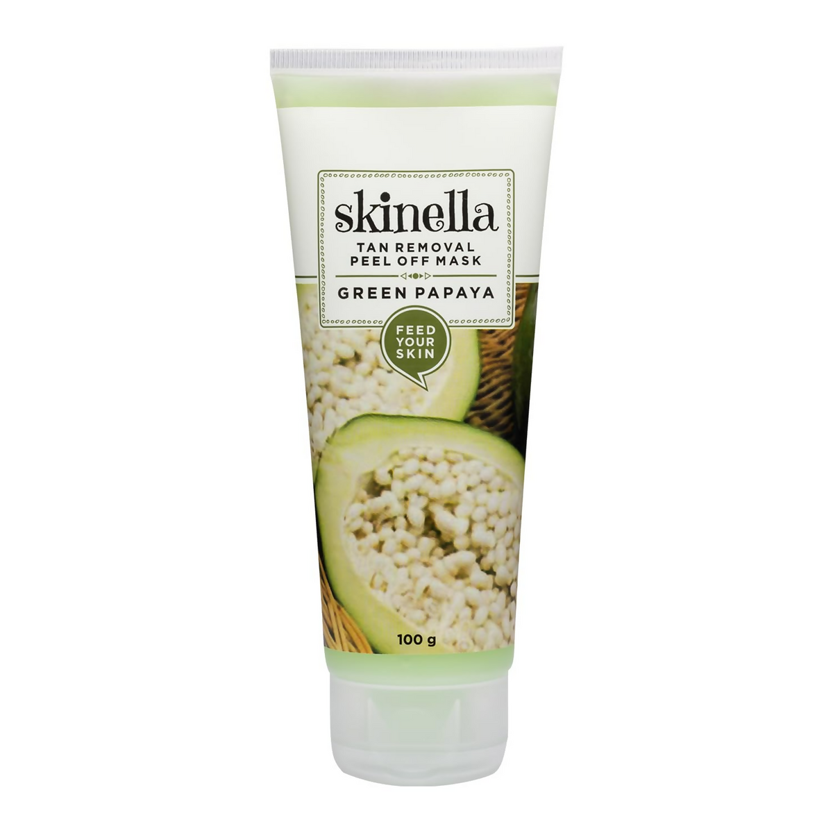 Skinella Tan Removal Peel Of Mask Green Papaya | Grocsy