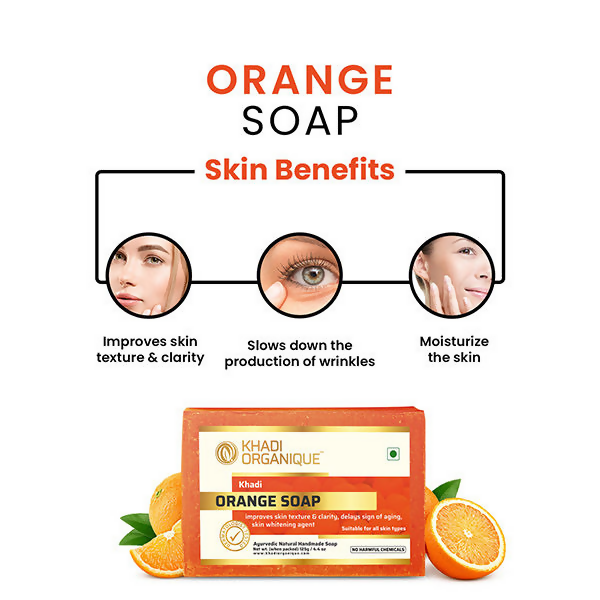 Khadi Organique Orange Soap | Grocsy