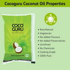 Cocoguru Coconut Oil Pouch (High Grade + Cold Pressed Combo) | Grocsy