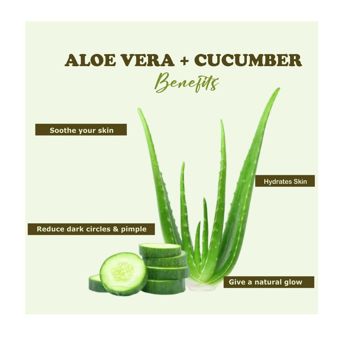 Kimayra Aloe Vera + Cucumber Face Pack Powder For Refreshing Glow Skin, Helps In Anti ?Ageing | Grocsy