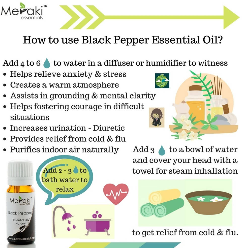 Meraki Essentials Black Pepper Essential Oil | Grocsy